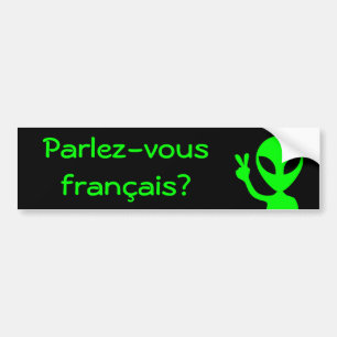Adesivo Para Carro Francais de Parlez-vous? Autocolante no vidro
