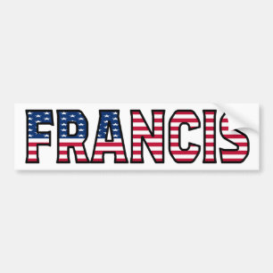 Adesivo Para Carro Francis Name Vorname USA Aufkleber Sticker Auto