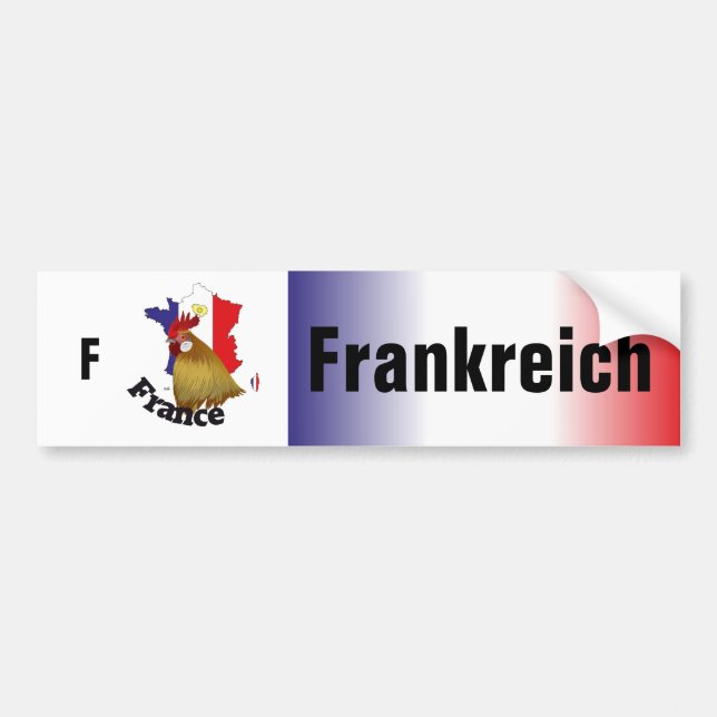Adesivo Para Carro Frankreich - França Autoaufkleber (Frente)