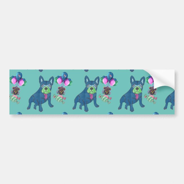 Adesivo Para Carro Französische Bulldogge Autoaufkleber (Frente)