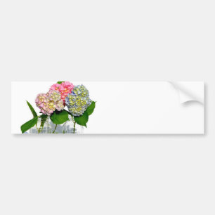 Adesivo Para Carro Frasco dos Hydrangeas e de pedreiro