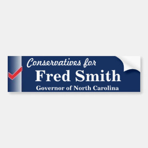 Adesivo Para Carro Fred Smith para o governador