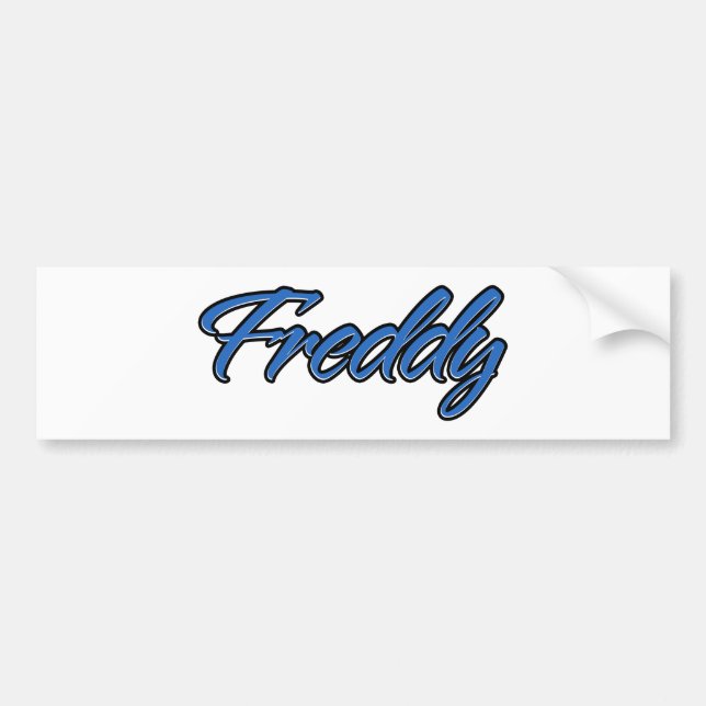 Adesivo Para Carro Freddy Name blue Aufkleber Sticker Autoaufkleber (Frente)