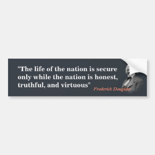 Adesivo Para Carro Frederick Douglass Cita Sobre A Vida Da Nação