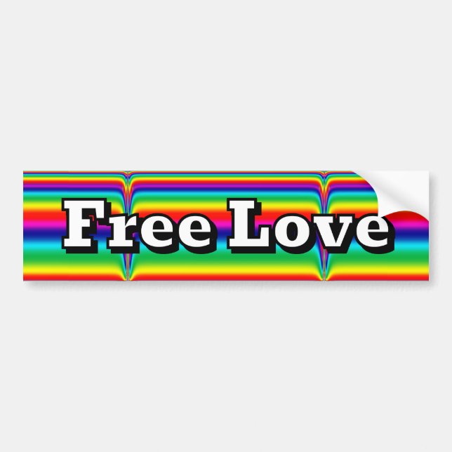 Adesivo Para Carro Free Love (Frente)