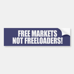 Adesivo Para Carro FREELOADERS Bumpersticker dos MERCADOS LIVRES NÃO