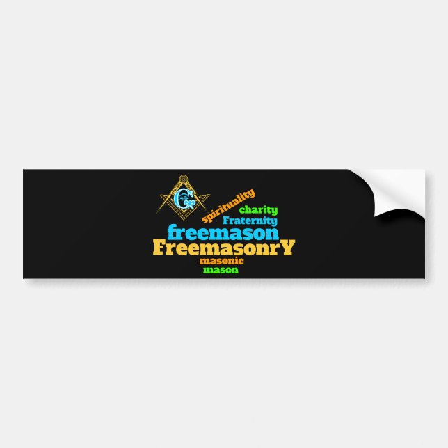 Adesivo Para Carro Freemasonry (Frente)
