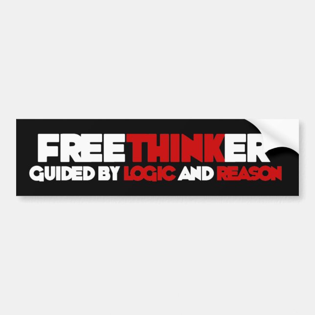 Adesivo Para Carro Freethinker (Frente)