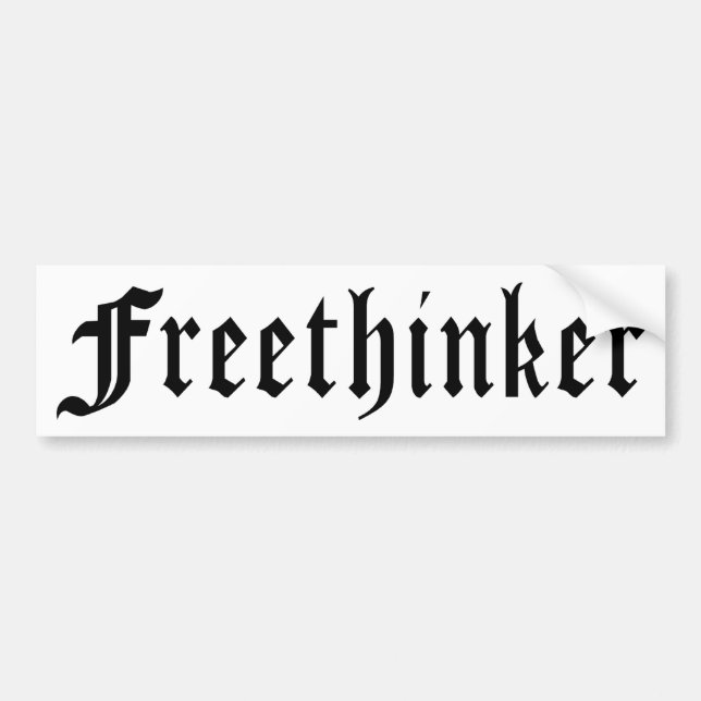Adesivo Para Carro Freethinker 1 (Frente)