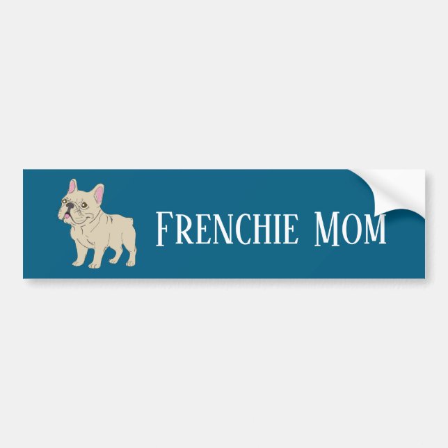 Adesivo Para Carro Frenchie Mom (Frente)