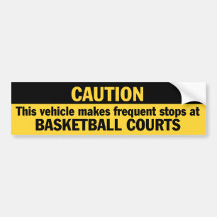 Adesivo Para Carro Freqüente paradas (o basquetebol)