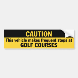 Adesivo Para Carro Freqüente paradas (o golfe)