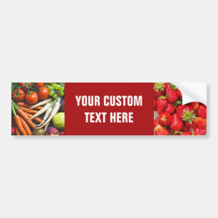 Adesivo Para Carro Fruta e Veggies (ou suas fotos)