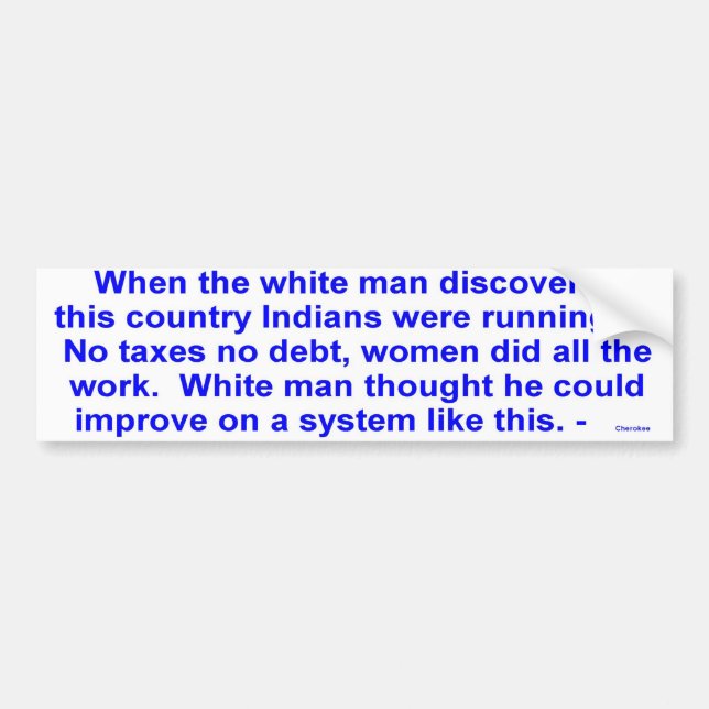 Adesivo Para Carro funcionamento dos indianos (Frente)