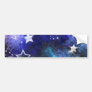 Adesivo Para Carro Fundo de Espaço com Estrelas