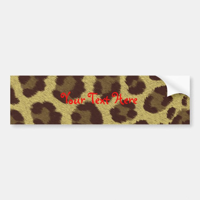 Adesivo Para Carro Fundo do leopardo (Frente)
