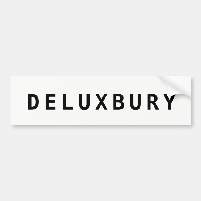 Adesivo Para Carro Funny Duxbury Massachusetts "DELUXBURY" (Frente)