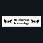 Adesivo Para Carro Funny horse my other car is a carriage<br><div class="desc">Everyone needs one of these cars!</div>