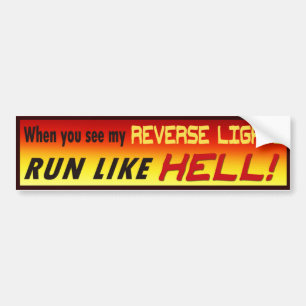 Adesivo Para Carro Funny Over the Hill Bumper Sticker.