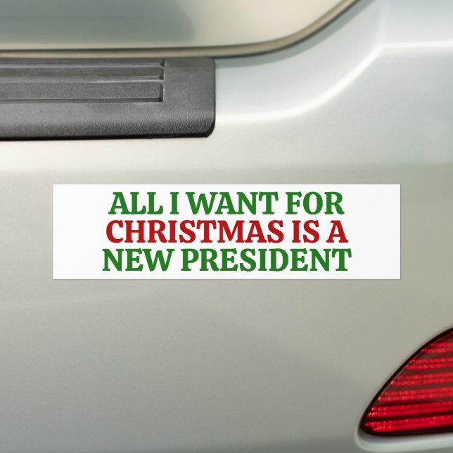 Adesivo Para Carro Funny Political Christmas Anti Trump (No carro)