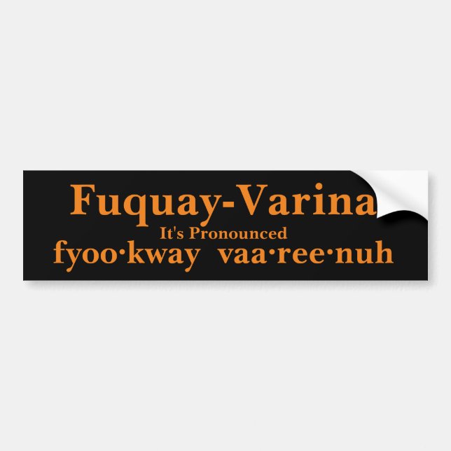 Adesivo Para Carro Fuquay-Varina... (Frente)