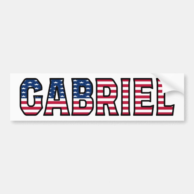 Adesivo Para Carro Gabriel Name Vorname USA Aufkleber Sticker Auto (Frente)