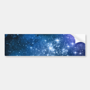 Adesivo Para Carro Galáxias Amantes Starry Space Blue Sky White Spar