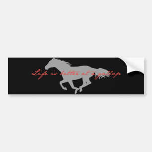 Adesivo Para Carro Galloping Horse Bumper Sticker