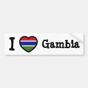 Adesivo Para Carro Gâmbia Flag