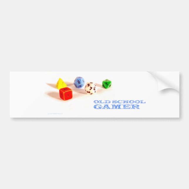Adesivo Para Carro Gamer da velha escola • Autocolante no vidro (Frente)