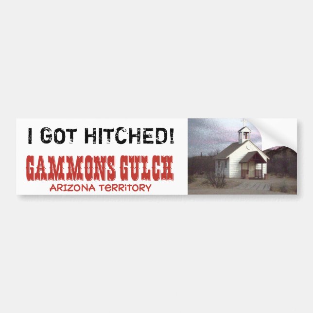 Adesivo Para Carro Gammons Gulch Movie Set Bumper Sticker (Frente)