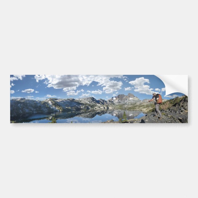 Adesivo Para Carro Garnet Lake e Banner Peak - John Muir Trail (Frente)