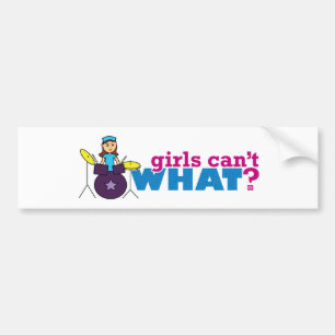 Adesivo Para Carro Garotas não sabem o quê? Design Personalizado d