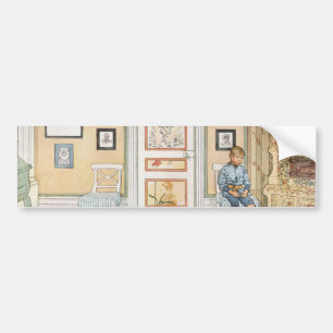 Adesivo Para Carro Garoto sentado no canto (por Carl Larsson)