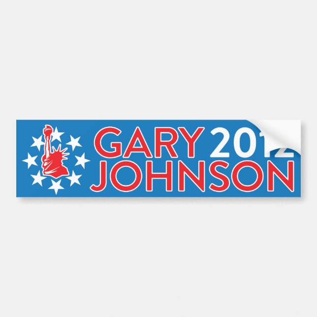 Adesivo Para Carro Gary Johnson 2012 (Frente)