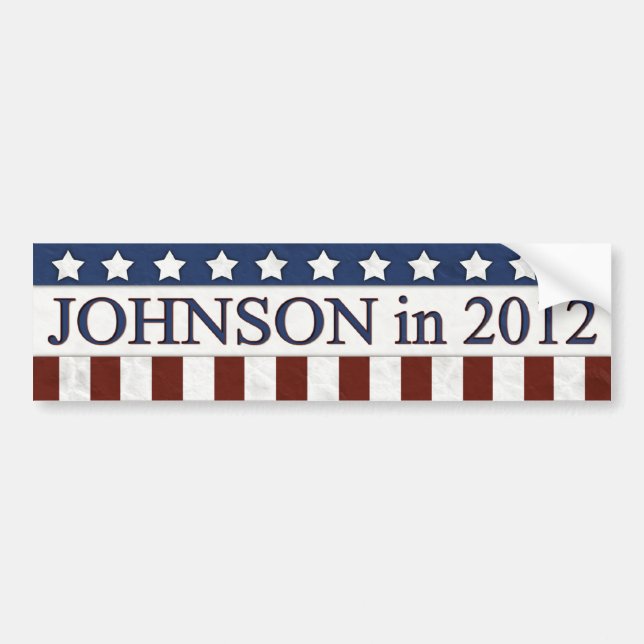 Adesivo Para Carro Gary Johnson em 2012 (Frente)