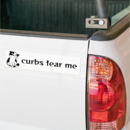 Adesivo Para Carro Gato Engraçado com Texto Personalizado Assusta Me