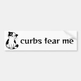 Adesivo Para Carro Gato Engraçado com Texto Personalizado Assusta Me