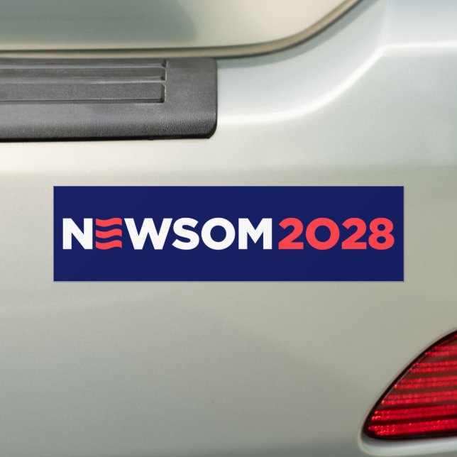 Adesivo Para Carro Gavin Newsom 2028 (No carro)