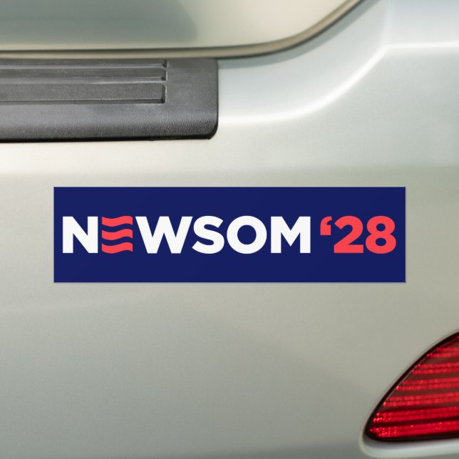 Adesivo Para Carro Gavin Newsom 2028 (No carro)