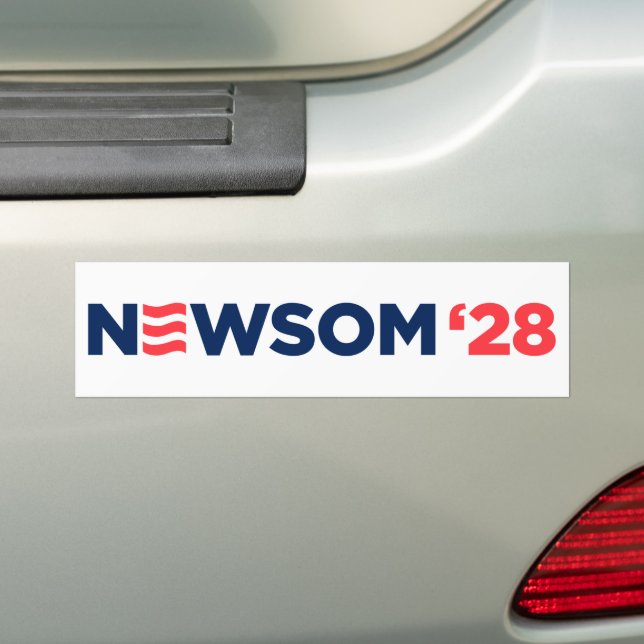 Adesivo Para Carro Gavin Newsom 2028 (No carro)