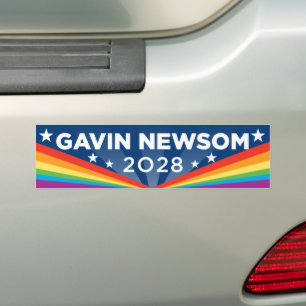 Adesivo Para Carro Gavin Newsom 2028 LGBT