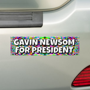 ADESIVO PARA CARRO GAVIN NEWSOM PARA PRESIDENTE