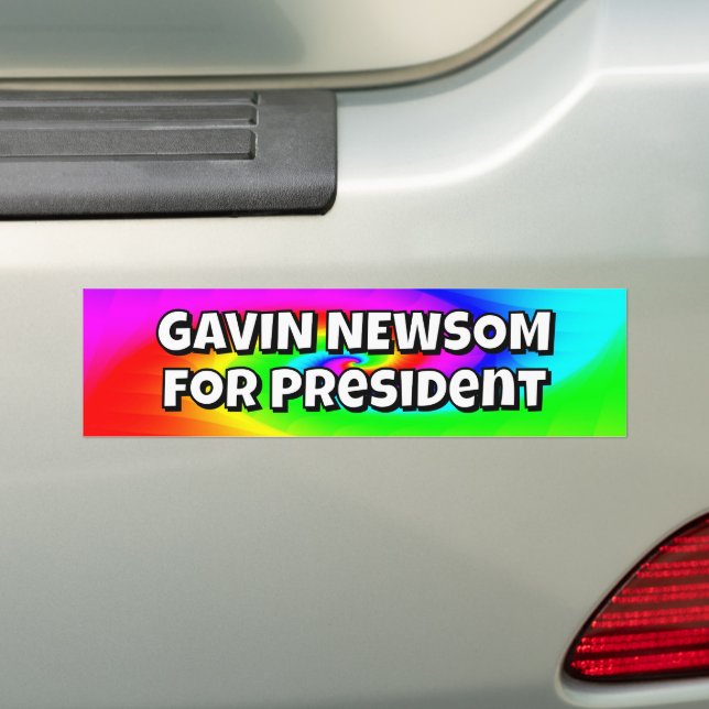 Adesivo Para Carro Gavin Newsom para Presidente (No carro)