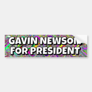 ADESIVO PARA CARRO GAVIN NEWSOM PARA PRESIDENTE