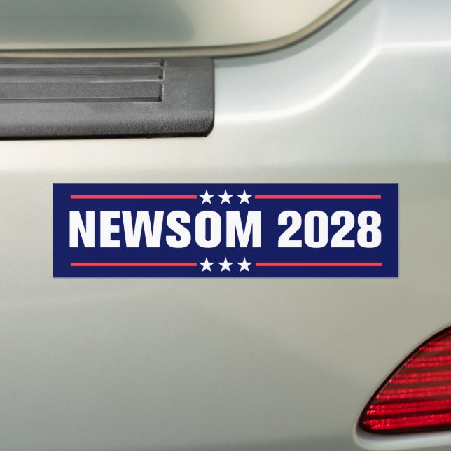 Adesivo Para Carro Gavin Newsom para Presidente 2028 (No carro)