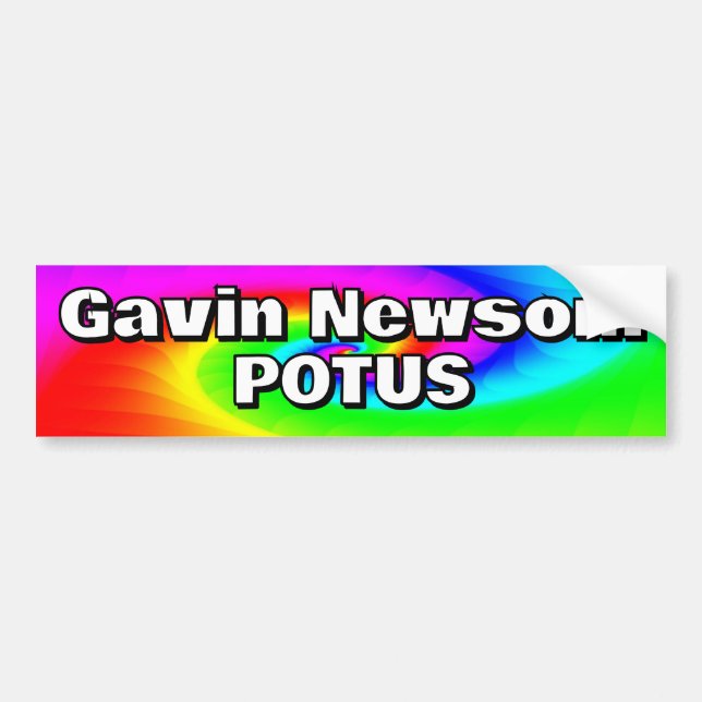 Adesivo Para Carro Gavin Newsom POTUS (Frente)