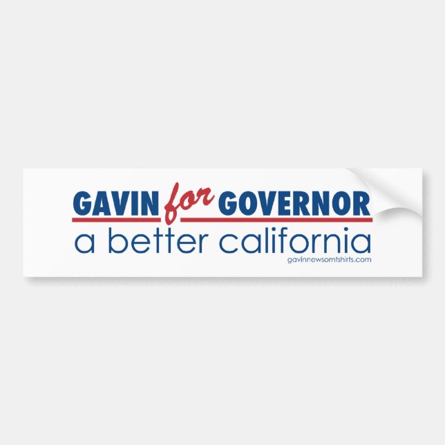 Adesivo Para Carro Gavin para o governador (Frente)
