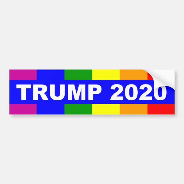 Adesivo Para Carro Gay para Donald Trump 2020 (Frente)