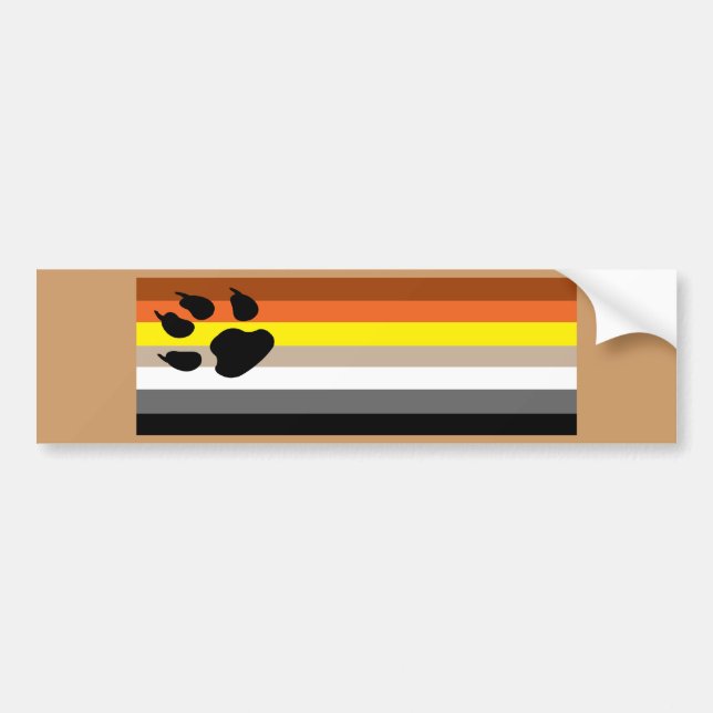 Adesivo Para Carro Gay urso orgulhoso (Frente)